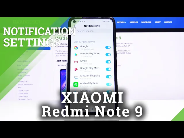 Video thumbnail for How to Customize Notifications in XIAOMI Redmi Note 9 – Find Notifications Options