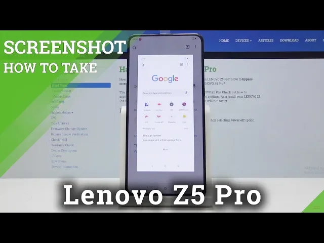 Video thumbnail for How to Take Screenshot in LENOVO Z5 Pro - Save Screen