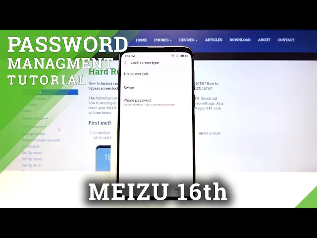 Video thumbnail for How to Set Up Locking Method in Meizu 16th – Secure Phone with Password