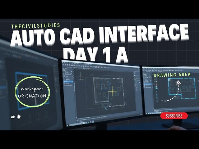 Video thumbnail for AutoCAD Interface Explained | Day-1A Beginner Guide (Workspace, Drawing Area, Command Line)