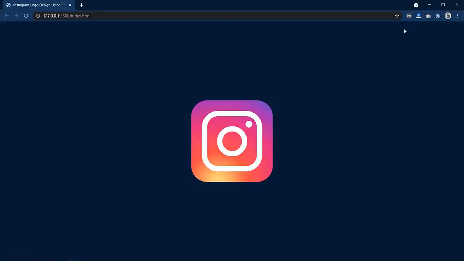 'Video thumbnail for How To Make A Logo With HTML And CSS _ Instagram Logo Design Using CSS'