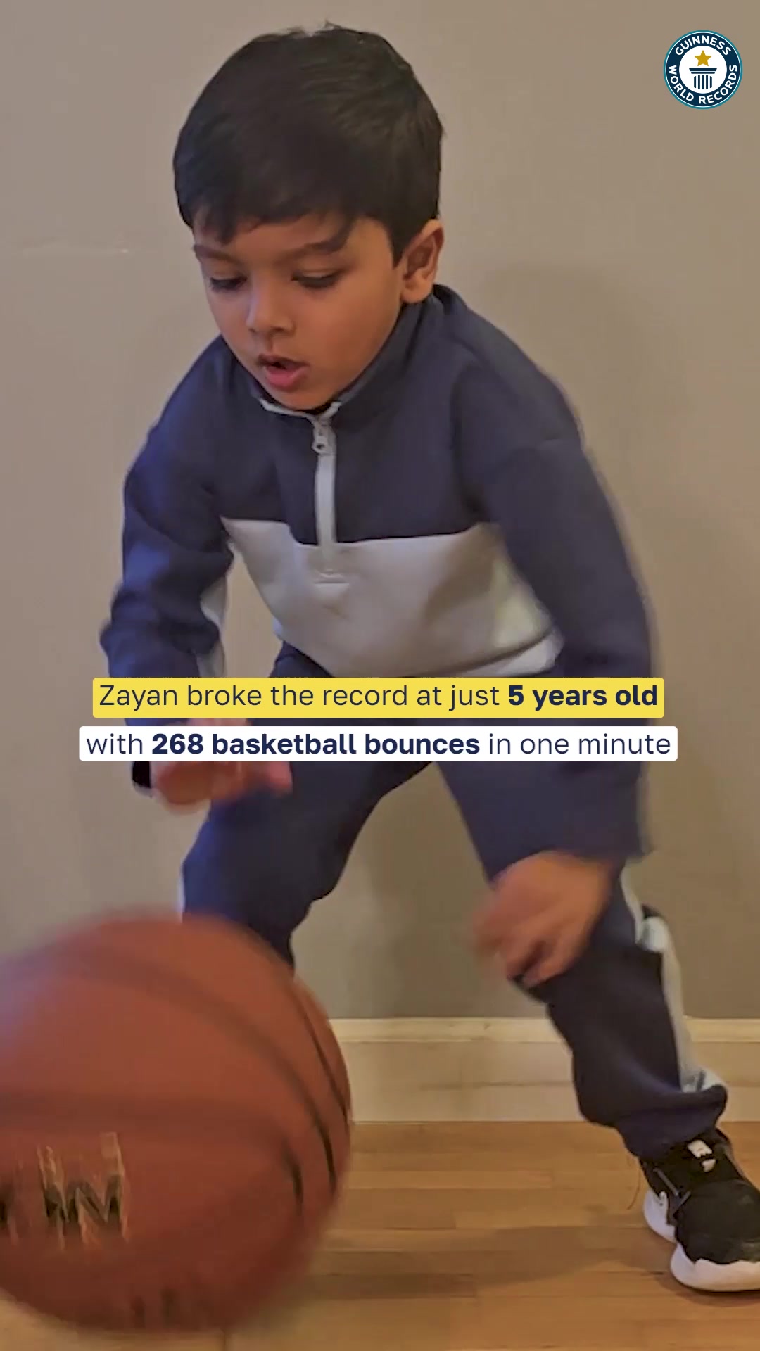Video thumbnail for Most basketball bounces in one minute (Under 16s) - 268 by Zayan Ibrahim Mohamed Edrees