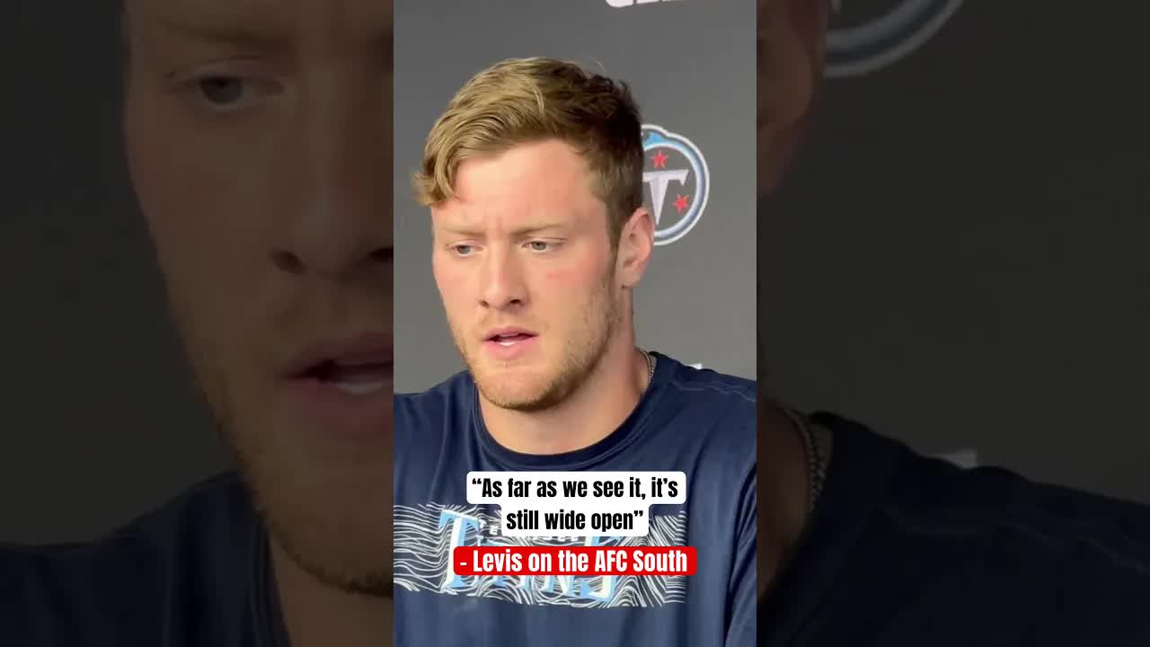 Video thumbnail for Will Levis and the #Titans are not throwing in the towel just yet on the AFC South hunt. #shorts