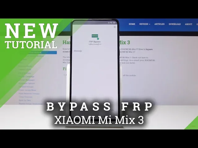 Video thumbnail for How to Unlock FRP in XIAOMI Mi Mix 3 - Bypass Google Verification in XIOAMI