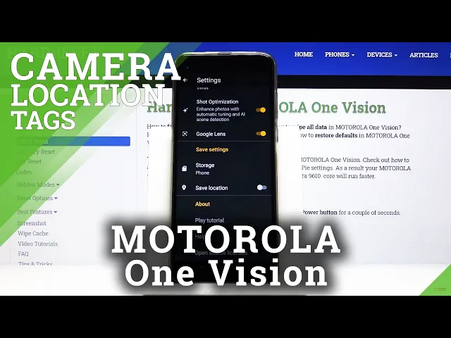 Video thumbnail for How to Activate Location Tags in Motorola One Vision - Enable Camera Geotags