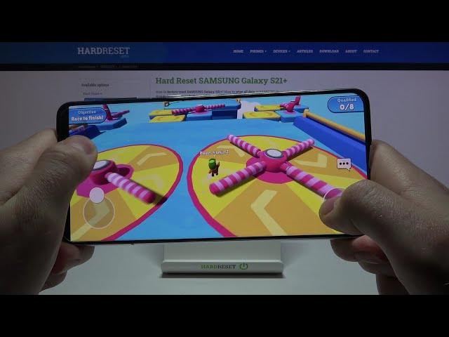 Video thumbnail for How to Play Stumble Guys on Samsung Galaxy S21+ - Short Gameplay | Performance Test