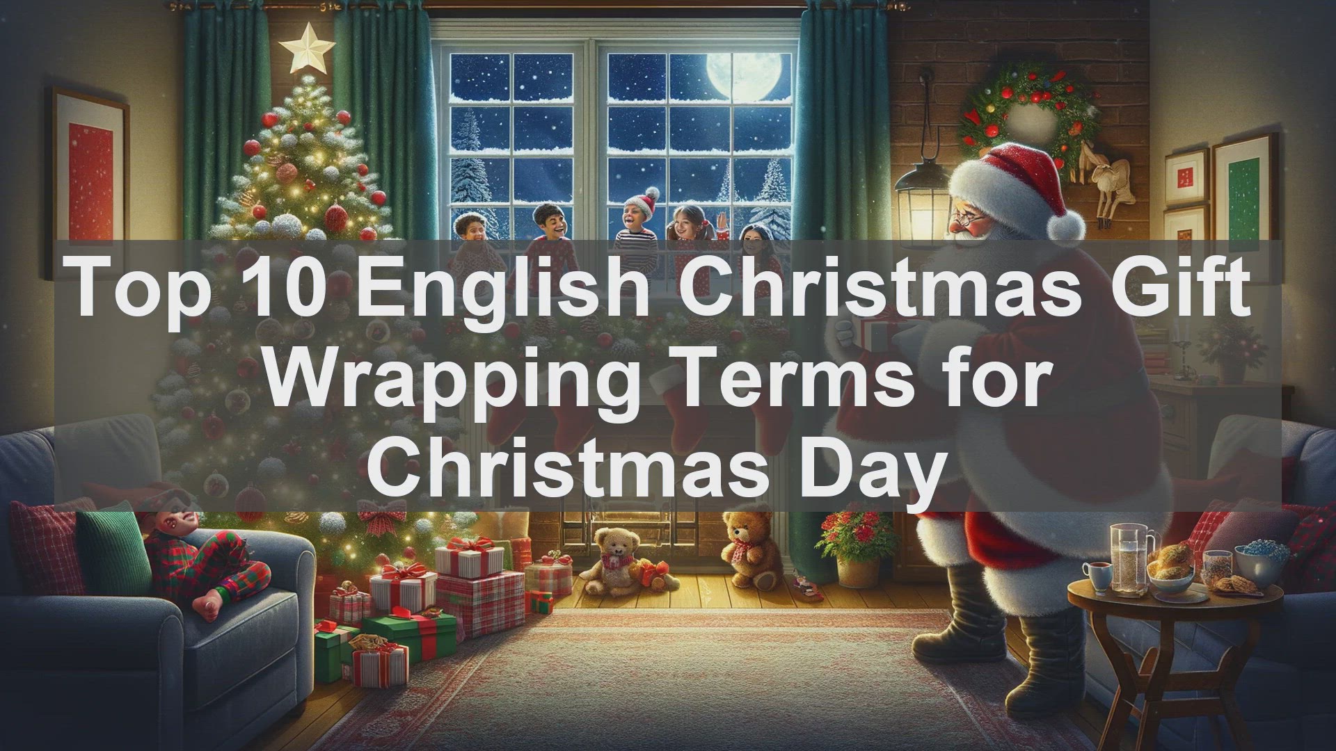 'Video thumbnail for Top 10 English Christmas Gift Wrapping Terms for Christmas Day'