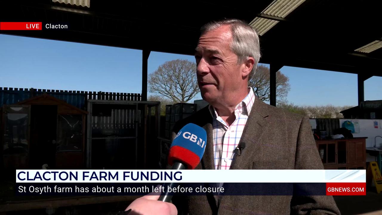 Video thumbnail for Nigel Farage shares support for campaign to save Clacton farm: 'They love what they do!'