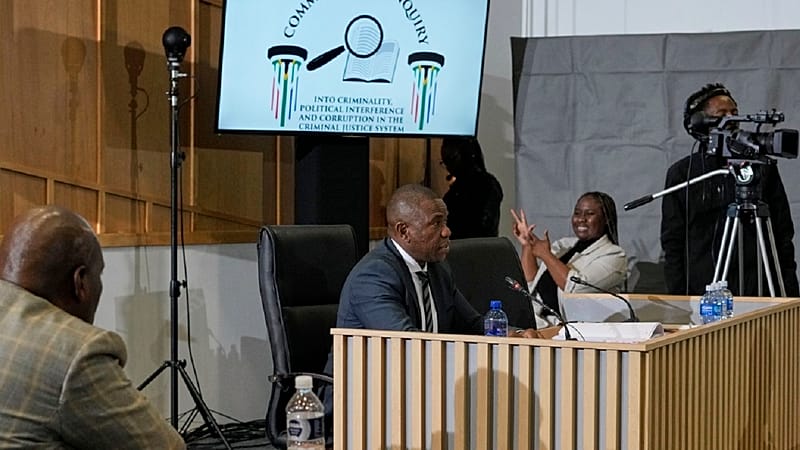 Video thumbnail for South Africa: Commission begins probe into alleged links between politics and crime