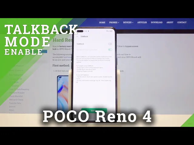 Video thumbnail for How to Activate TalkBack in OPPO Reno4 – Use TalkBack
