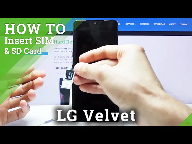 Video thumbnail for How to Insert Nano SIM and Micro SD in LG Velvet – Find SIM & SD Card Slot