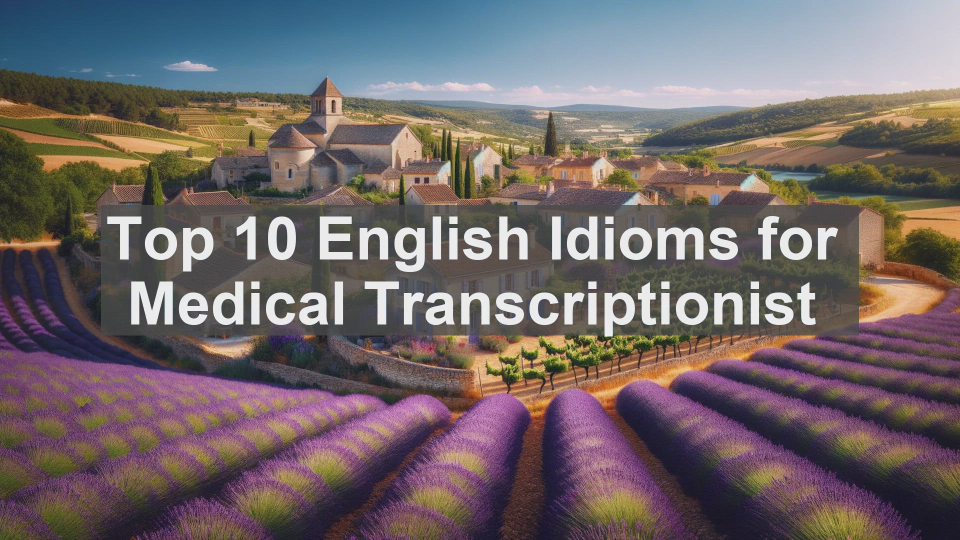 'Video thumbnail for Top 10 English Idioms for Medical Transcriptionist'