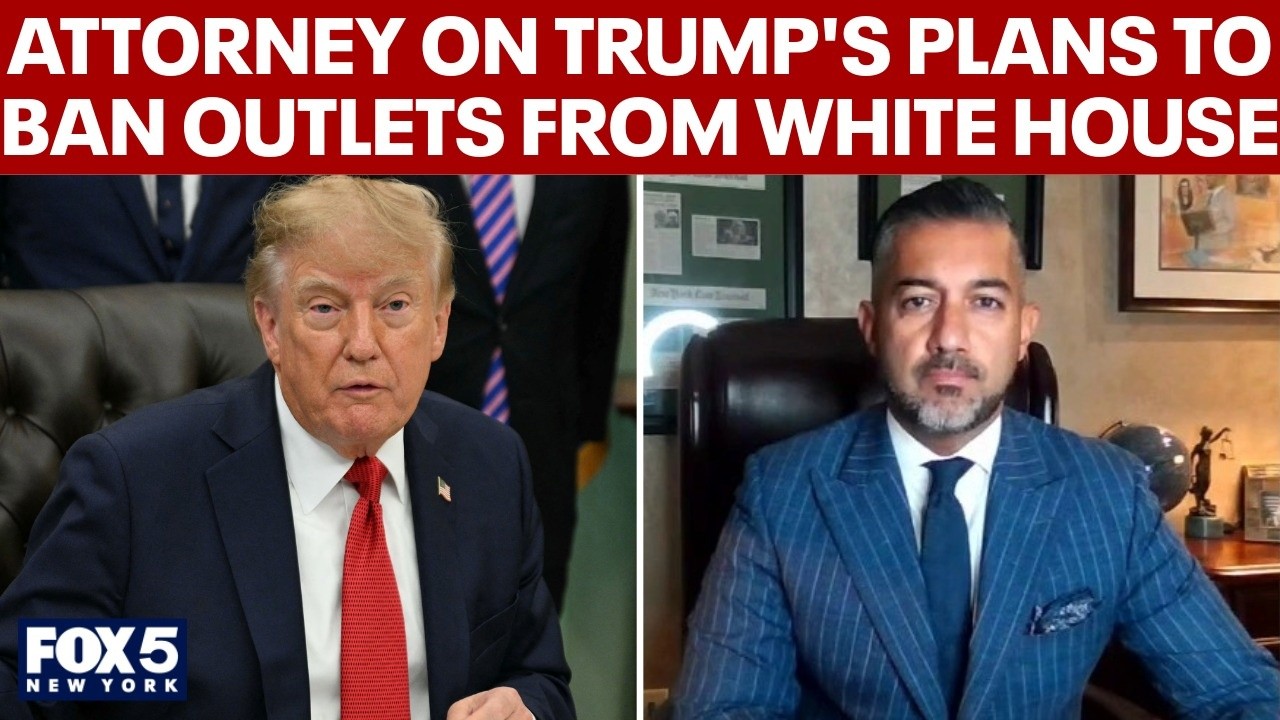Video thumbnail for Attorney on if Trump has the ability to ban news outlets from White House