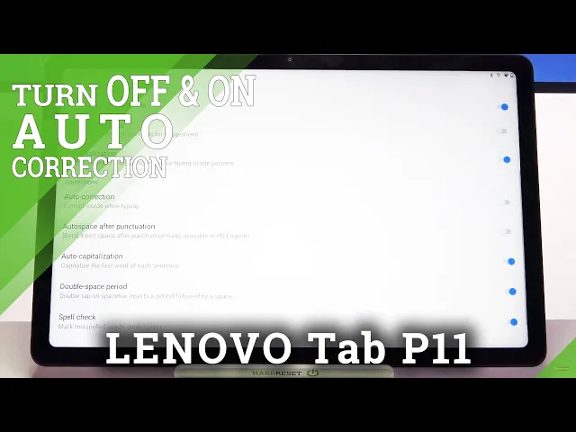Video thumbnail for How to Turn On Auto Correction in LENOVO Tab P11 – Disable Auto Correction