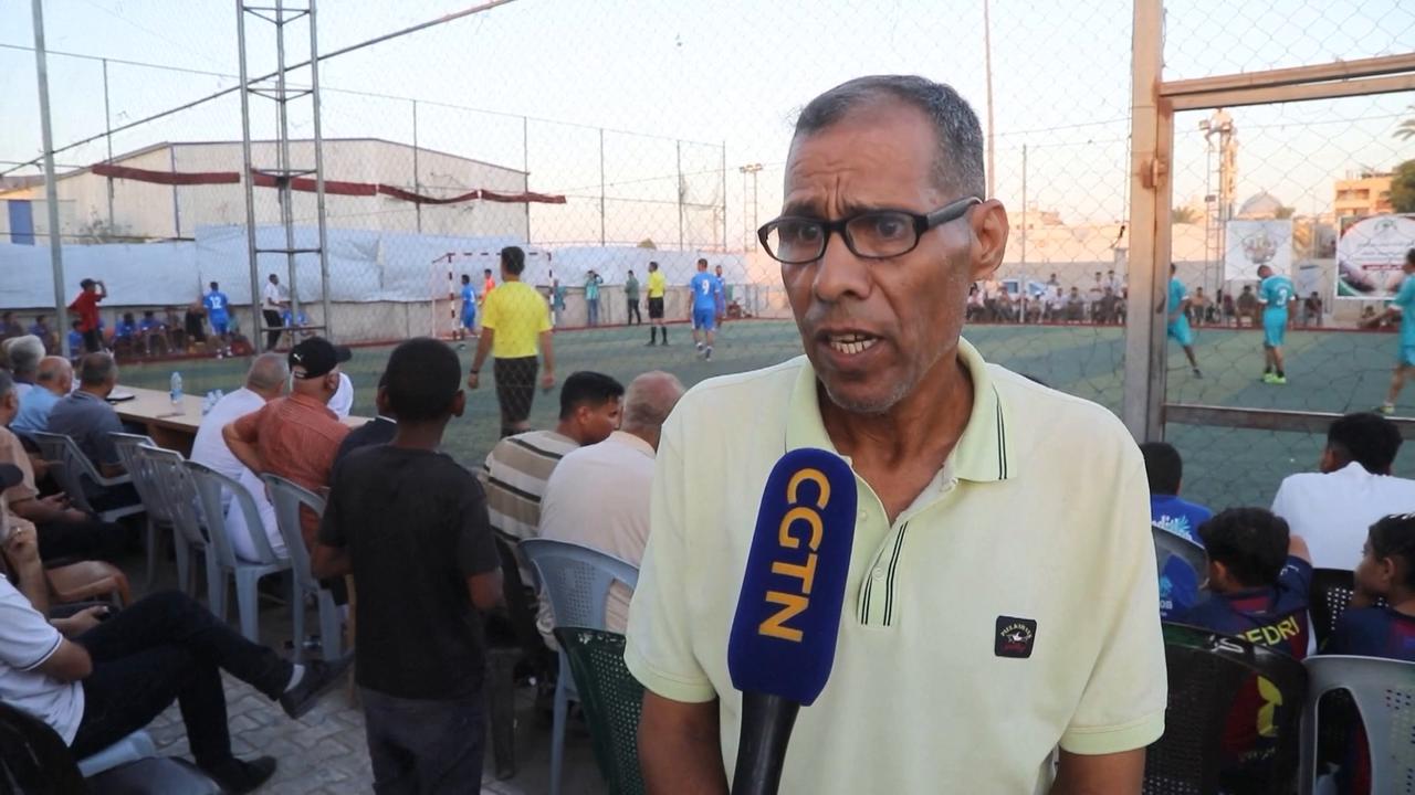 Video thumbnail for Palestinian football games reappear in Gaza after 3 years.