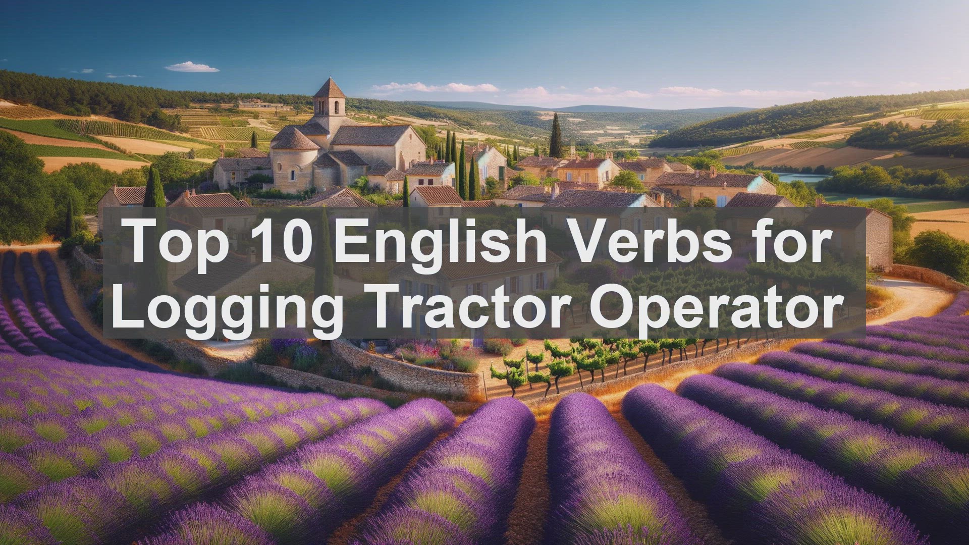'Video thumbnail for Top 10 English Verbs for Logging Tractor Operator'
