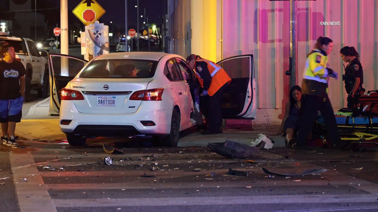 Video thumbnail for US, Bakersfield: Bakersfield Two-Vehicle Crash Sends Two to Hospital on East Truxtun Avenue.