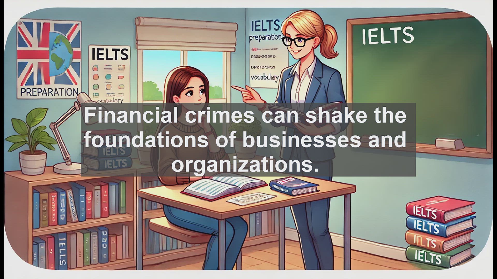 'Video thumbnail for 2000 Must Know IELTS 9.0 Vocabulary - Embezzlement Explained: Understanding Financial Fraud'
