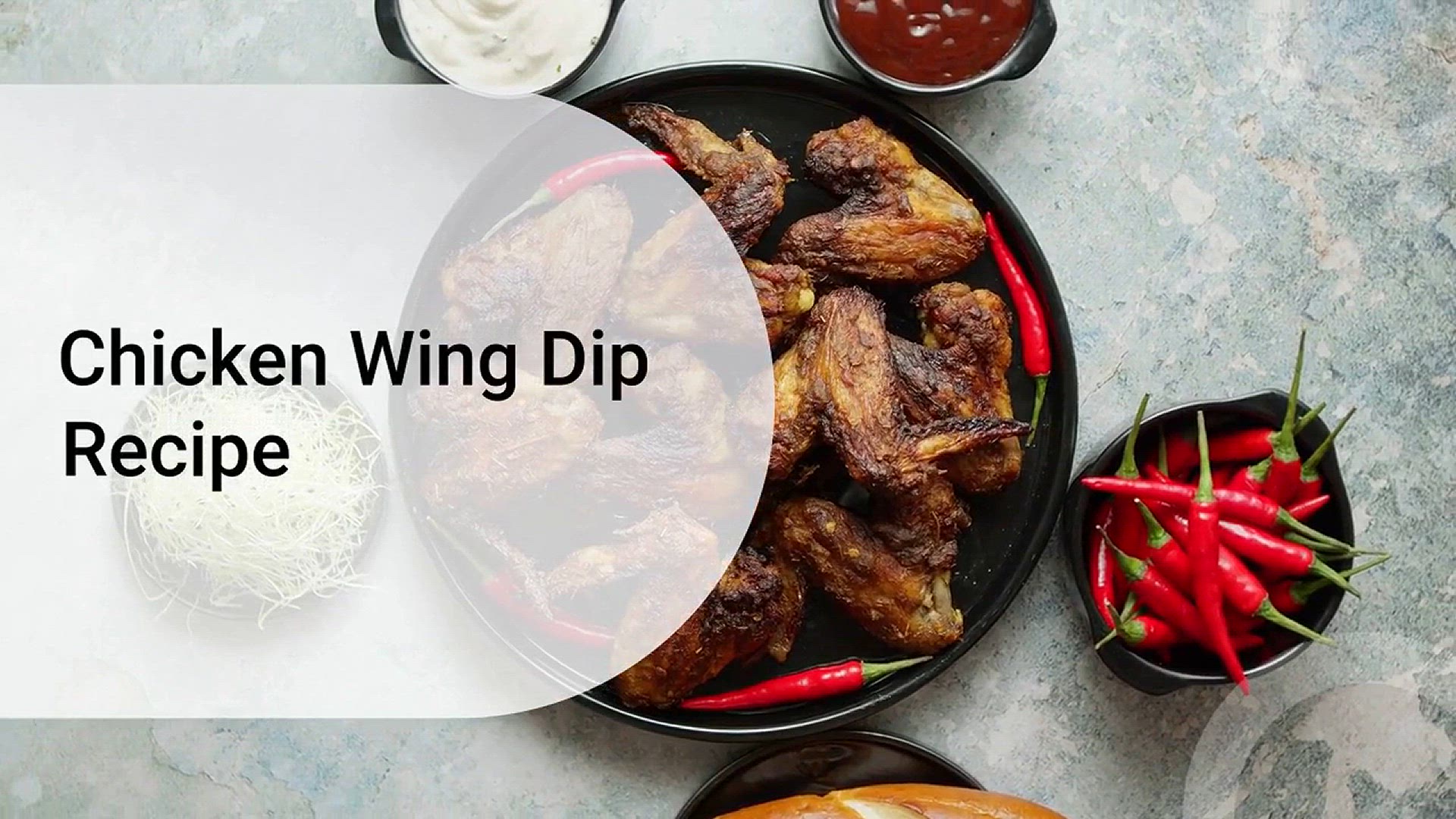 Video thumbnail for Chicken wing dip recipe