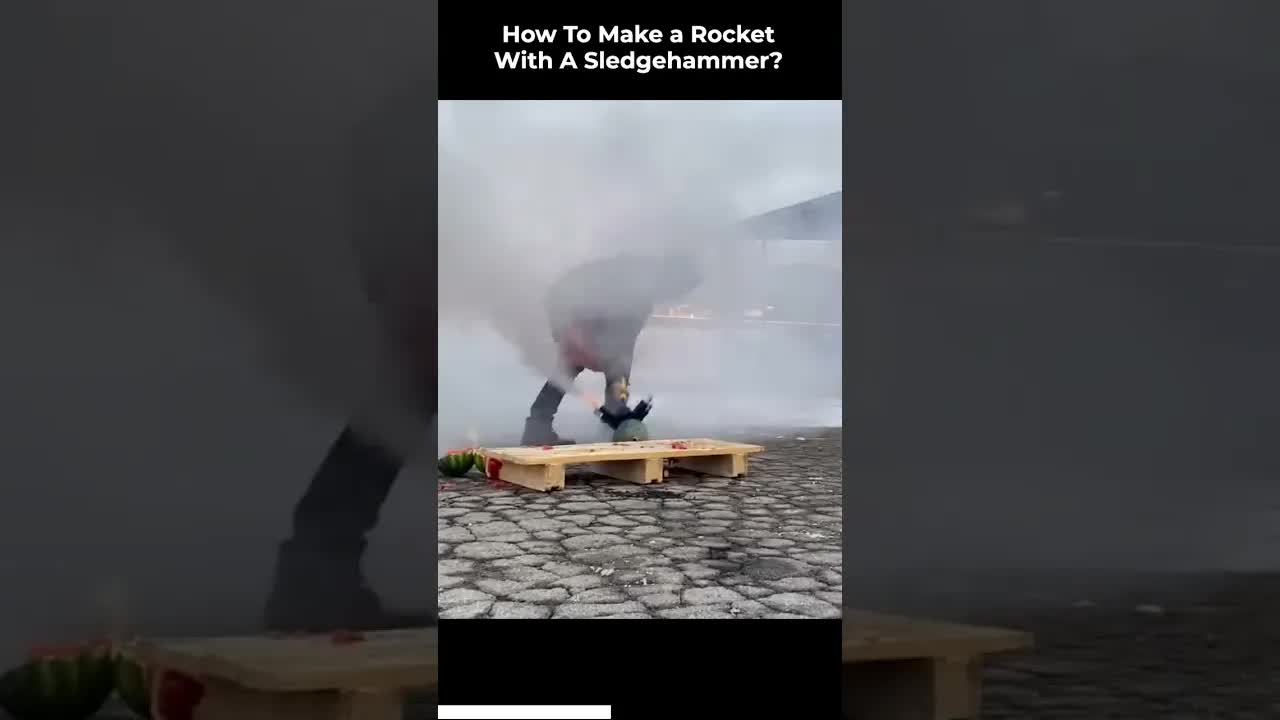 Video thumbnail for DIY Rocket Sledgehammer: Explosive Experiment!