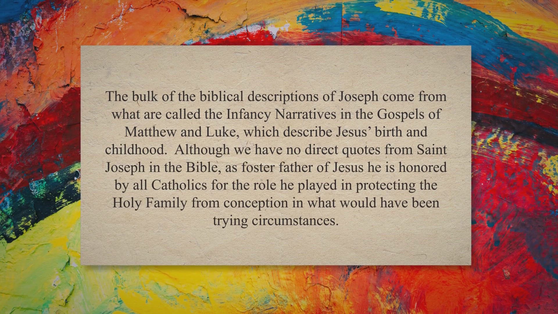 Video thumbnail for Saint Joseph's Table: A Celebration for the Feast Day of Saint Joseph March 19th