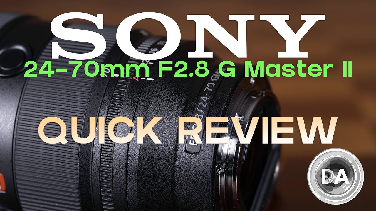 Video thumbnail for Sony FE 24-70mm F2.8 GM II Quick Review:   The Gold Standard