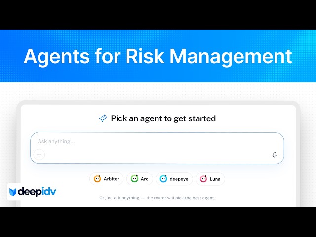 Video thumbnail for deepidv - Agentic AI Risk Management