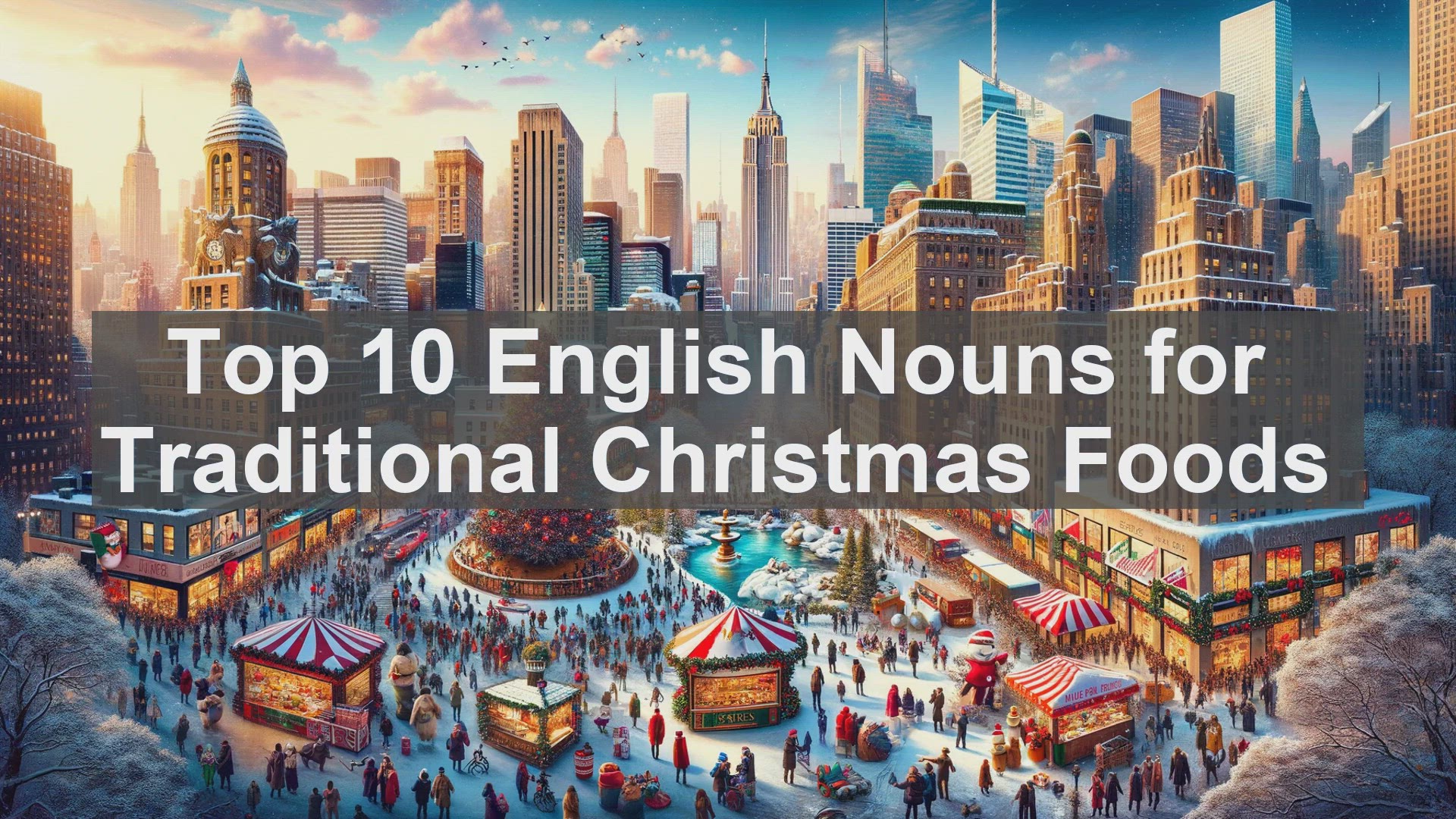 'Video thumbnail for Top 10 English Nouns for Traditional Christmas Foods'