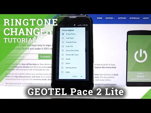 Video thumbnail for How to Change Ringtone on Geotel Pace 2 Lite –  Sound Settings