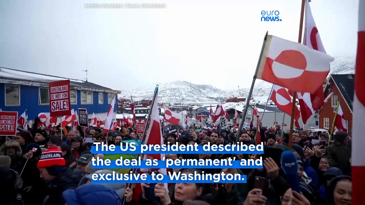 Video thumbnail for US and Denmark reach deal over Greenland's security