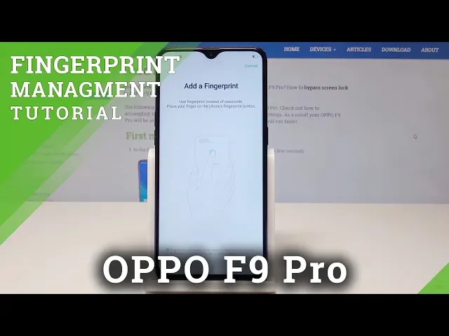 Video thumbnail for How to Add Fingerprint in OPPO F9 Pro - Set Up Screen Lock