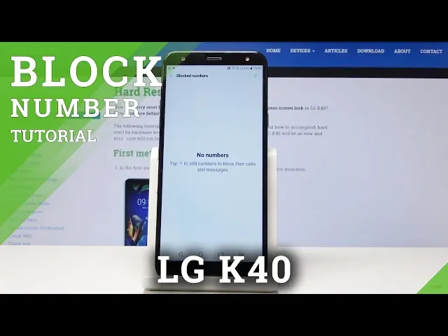 Video thumbnail for LG K40 Block Number / Block Calls & SMS