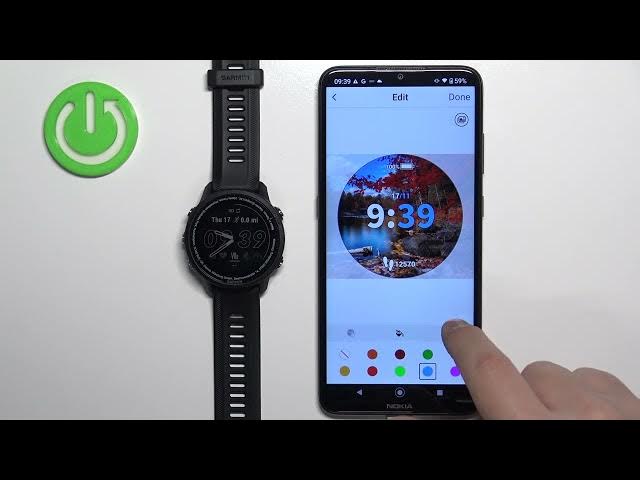 Video thumbnail for How to Set Image or Picture as a Watch Face Background on Garmin Forerunner 955 - Custom Watch Face