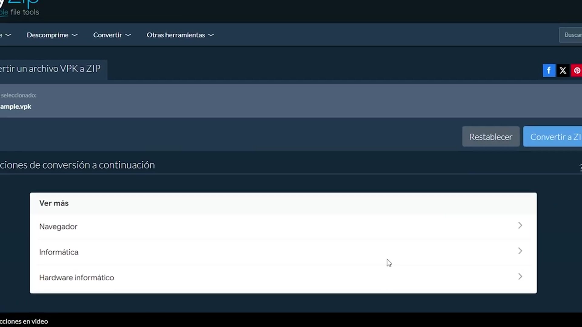Video thumbnail for 📦 Cómo Convertir VPK a ZIP en Línea Gratis | Sin Necesidad de Instalar Software