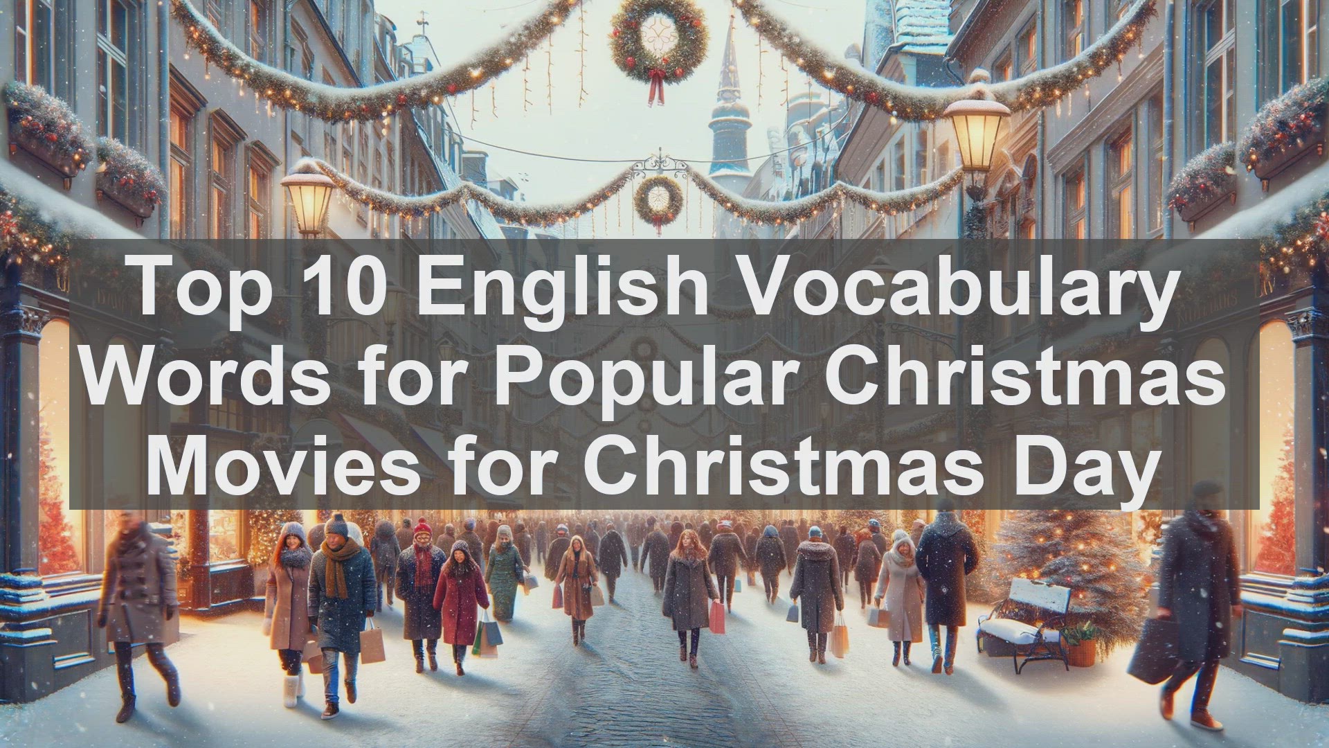 'Video thumbnail for Top 10 English Vocabulary Words for Popular Christmas Movies for Christmas Day'