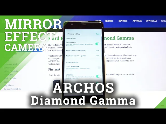 Video thumbnail for How to Switch On / Off Mirror Effect in Archos Diamond Gamma – Activate Camera Mirror Effect