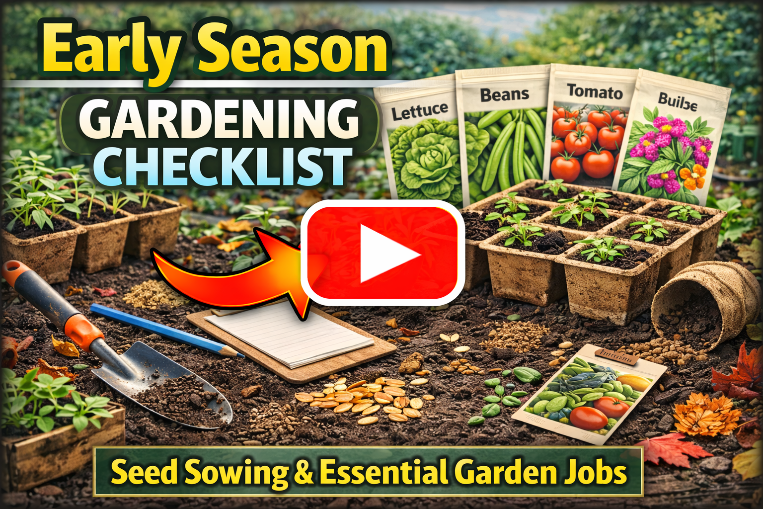 Video thumbnail for Early Season Gardening Checklist | Seed Sowing & Essential Garden Jobs