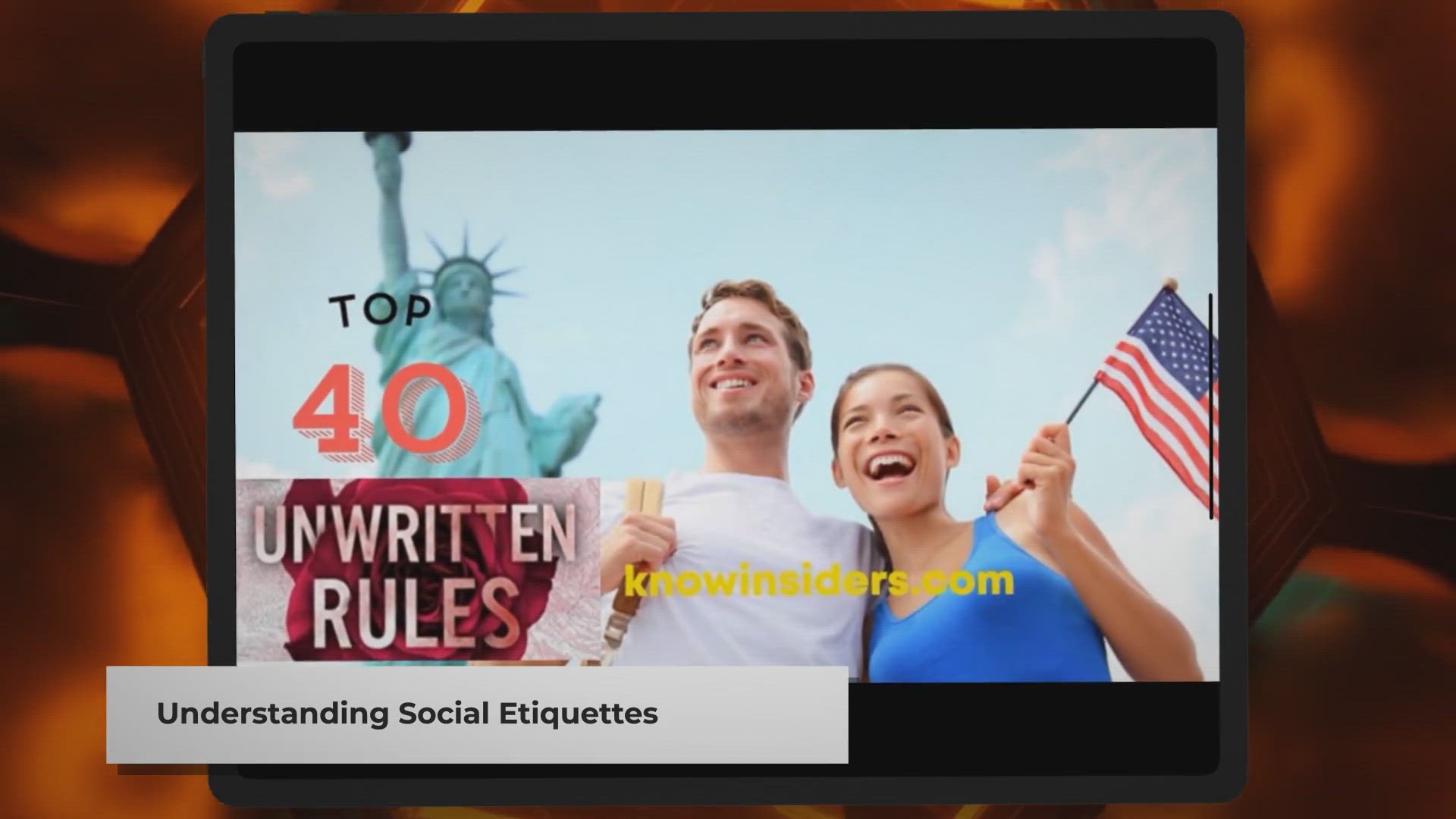 Video thumbnail for Unwritten Rules and Social Etiquettes in America: A Guide for Visitors and Newcomers