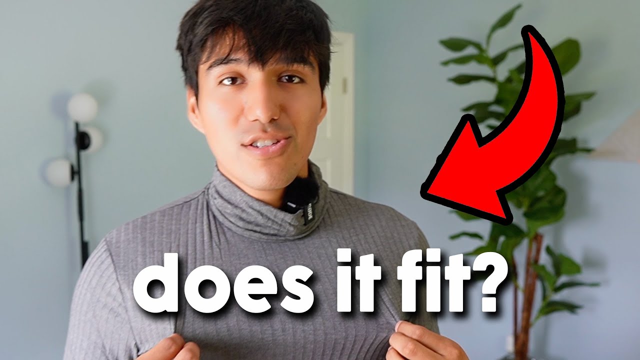 Video thumbnail for Coofandy Lightweight Turtleneck Sweater Fit Test