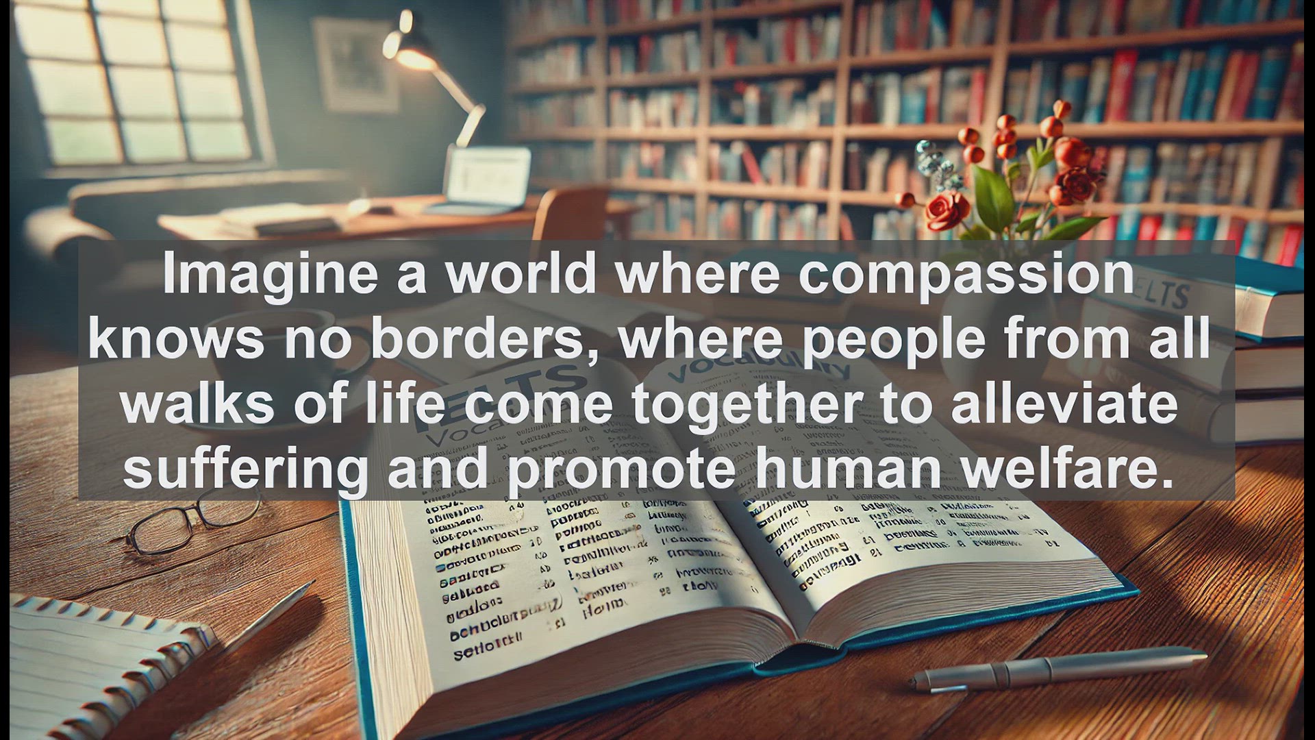 'Video thumbnail for 5000 Must Know IELTS 8.0 Vocabulary - Understanding 'Humanitarian': Compassion Without Borders'