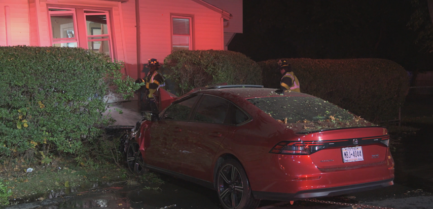 Video thumbnail for Car slams into Huntington Station assisted living facility; 27 residents had to be relocated