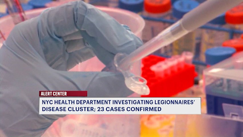 Video thumbnail for NYC Health Department investigates Upper East Side Legionnaires’ disease cluster