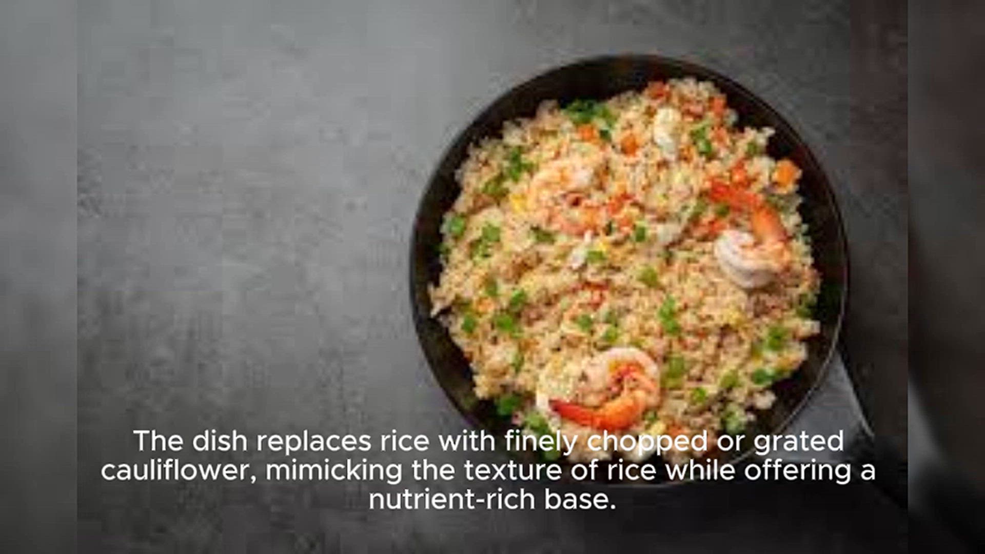 Video thumbnail for Cauliflower Fried Rice