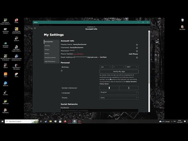 Video thumbnail for Roblox - Where To Verify Age