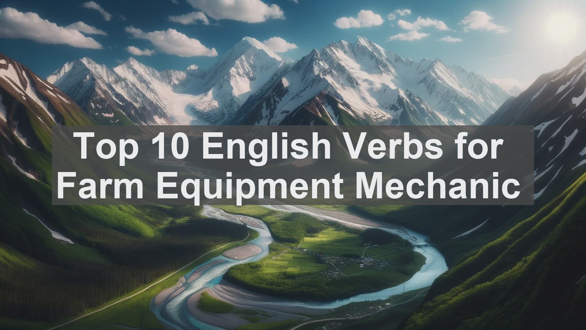 'Video thumbnail for Top 10 English Verbs for Farm Equipment Mechanic'