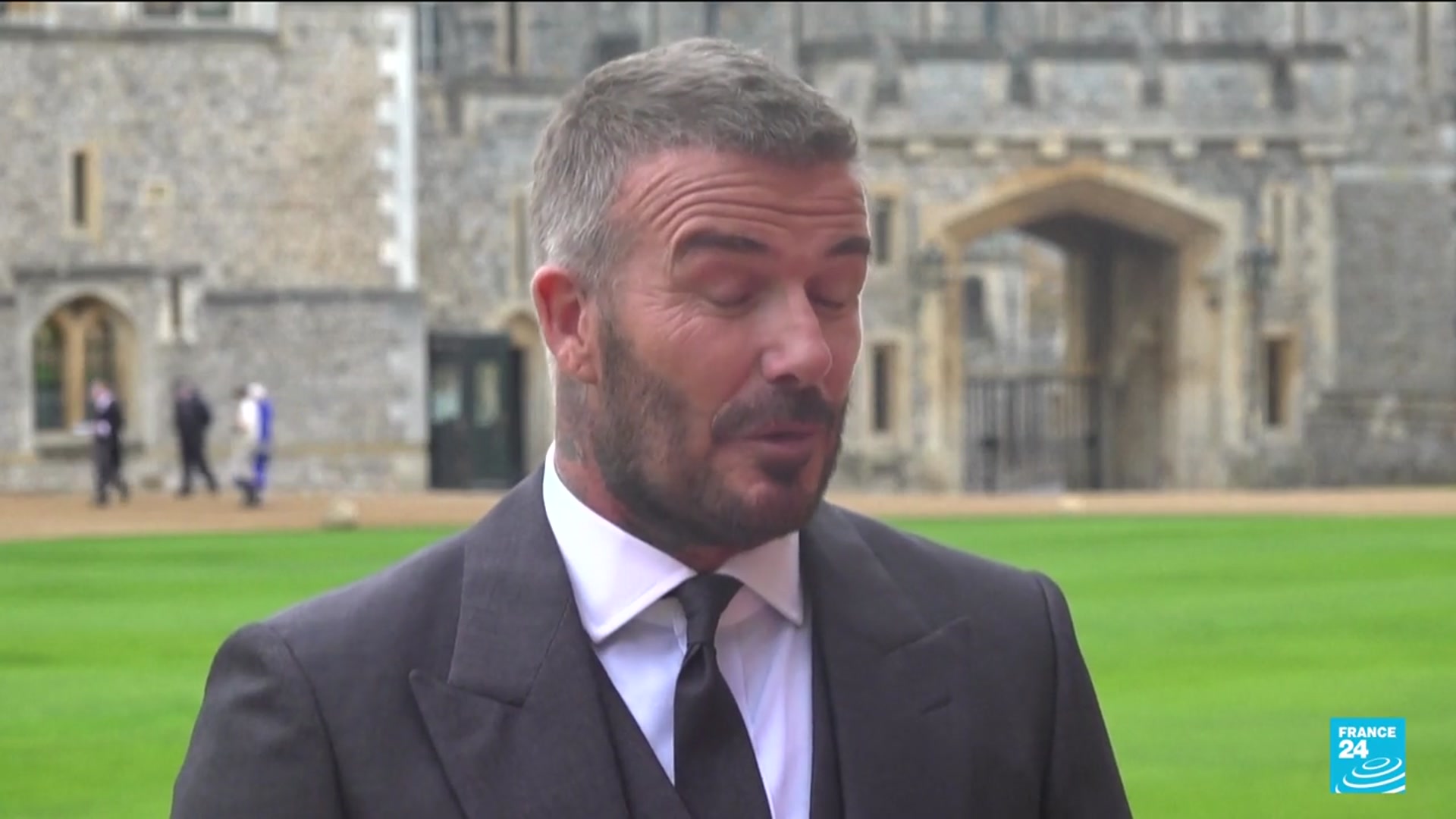 'Video thumbnail for David Beckham made a knight by King Charles for services to sport and charity'