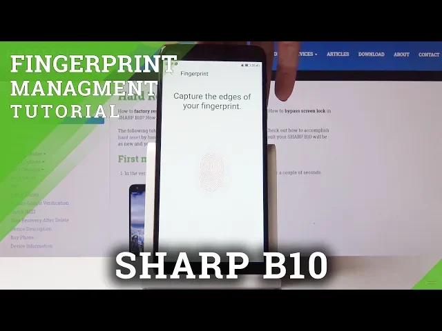 Video thumbnail for How to Add Fingerprint in SHARP B10 - Set Up Screen Lock