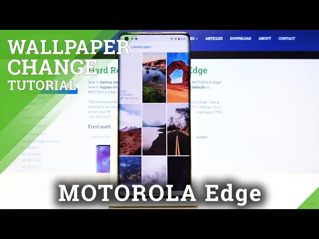 Video thumbnail for How to Set Up Wallpaper in Motorola Edge - Change Wallpaper