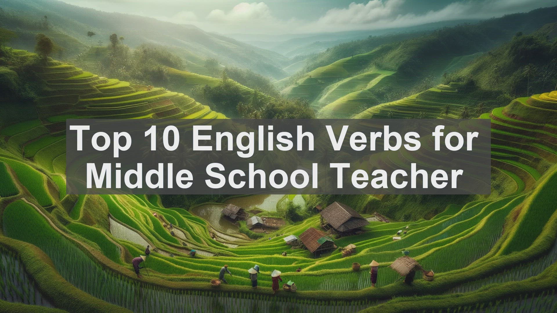 'Video thumbnail for Top 10 English Verbs for Middle School Teacher'