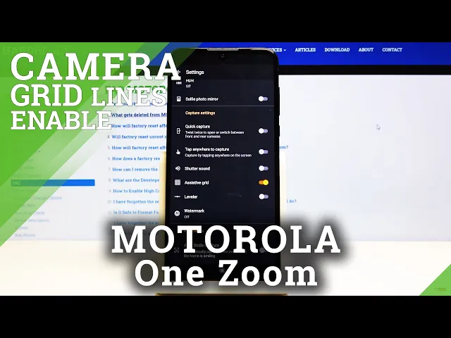 Video thumbnail for How to Activate Grid Lines in MOTOROLA One Zoom – Find Help Lines
